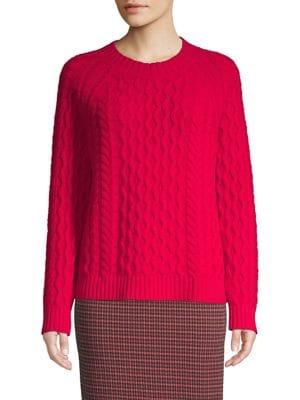 Weekend Max Mara Carpazi Cable-knit Wool Sweater