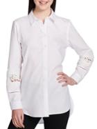Calvin Klein Plus Button-down Lacework Shirt