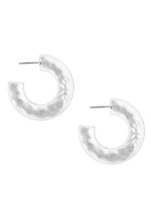 Lucky Brand Nouveau Americana Tribal Hoop Earrings-1.25