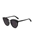 Salvatore Ferragamo 48mm Raw-cut Cat-eye Sunglasses