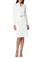 Tahari Arthur S. Levine Hardware Belted Jacket And Skirt Suit