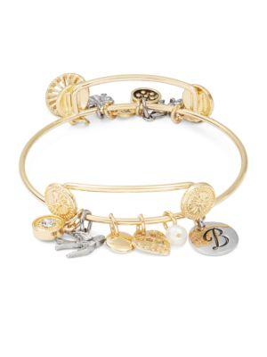 Design Lab Lord & Taylor B Initial Charm Bracelet
