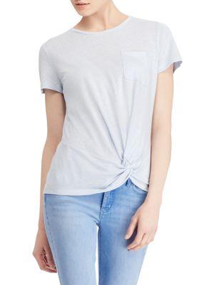 Lauren Ralph Lauren Petite Twisted Knot Tee