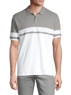 Black Brown Colorblock Polo Tee