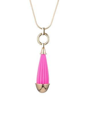 Trina By Trina Turk Goldtone Teardrop Pendant Necklace