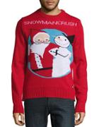 American Stitch Snowman Crush Ugly Christmas Sweater