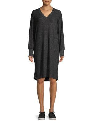 B Collection By Bobeau Janice V-neck Cozy Dress