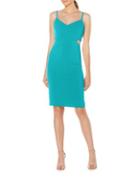 Laundry By Shelli Segal Stretch Crepe Cutout Cocktail Dress