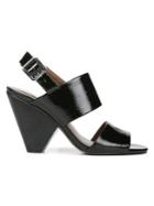 Franco Sarto Eiffel Faux-leather Heeled Sandals