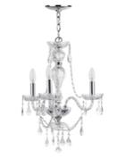 Safavieh Karah 3 Light Chrome 19.5 Inch Adjustable Chandelier