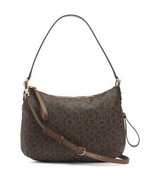 Calvin Klein Elaine Logo Hobo Bag