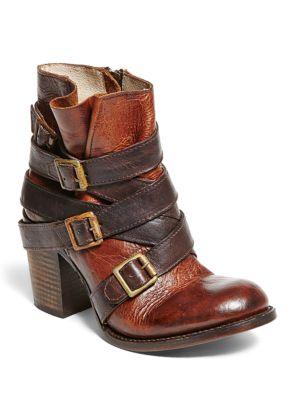 Freebird By Steven Hustle Leather Ankle Boots