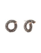 Michael Kors Cubic Zirconia And Pave Crystal Stud Earrings