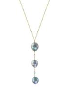 Effy 9-10mm Black Tahitian Pearl And 14k Yellow Gold Pendant Necklace