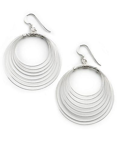 Lord & Taylor Sterling Silver Orbital Wire Earrings