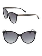 Gucci 57mm Cateye Acetate Sunglasses
