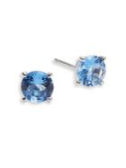 Nadri Blue Crystal Stud Earrings