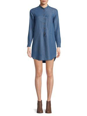 Michael Michael Kors Petite Long-sleeve Shirtdress