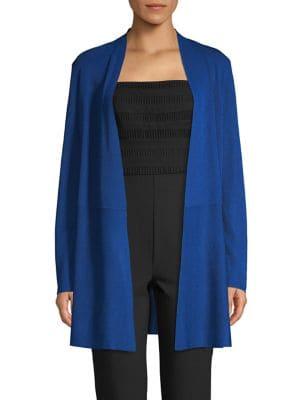 Anne Klein Textured Long Cardigan