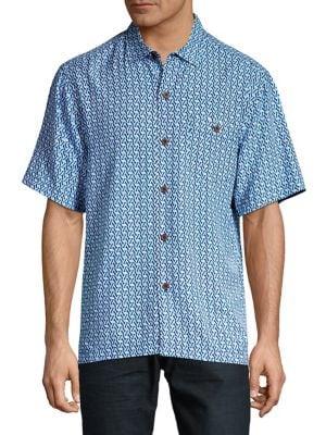 Tommy Bahama Classic-fit Mariciano Tiles Camp Shirt