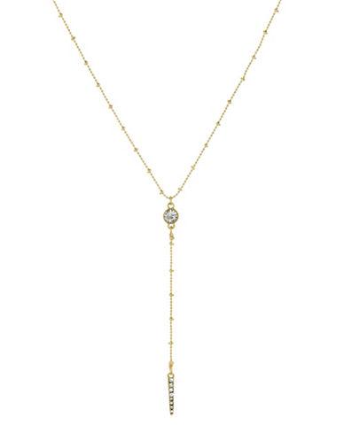 Laundry By Shelli Segal Goldtone Pave Y Necklace