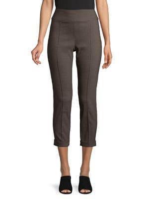 Lord & Taylor Petite Plaid High-rise Cropped Pants