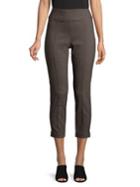 Lord & Taylor Petite Plaid High-rise Cropped Pants