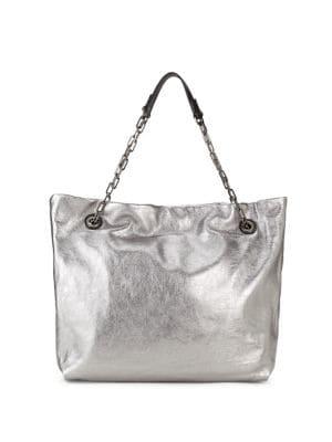Gianni Chiarini Alice Metallic Leather Tote