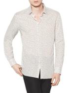 John Varvatos Floral Printed Button-down Shirt