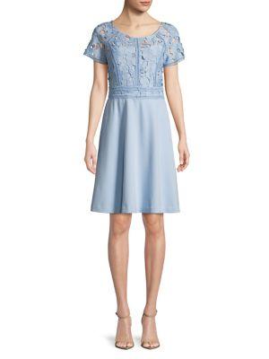 Ivanka Trump Floral Lace A-line Dress