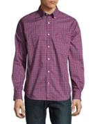 Nautica Classic-fit Stretch Coastal Plaid Casual Button-down Shirt