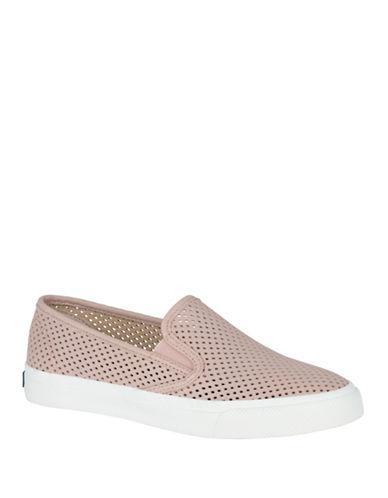 Sperry Perforated Leather Slip-on Sneakers