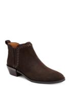 Coach Carter Suede & Leather Slip-on Ankle Boots