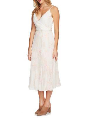 1.state Printed Pleated Wrap Dress