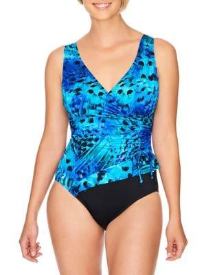Longitude Feathered 1-piece Swimsuit