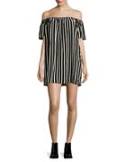 French Connection Striped Crepe Light Dress