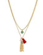 Jessica Simpson Crystal Double Layer Necklace