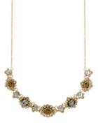 Marchesa Crystal Chain Bib Necklace