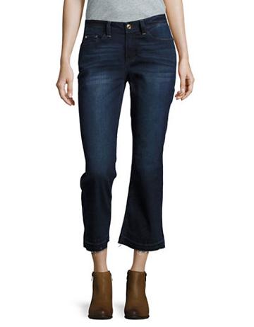 Kensie Jeans Flared Cropped Jeans