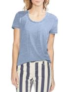 Vince Camuto Ethereal Dawn Jersey Scoopneck Top