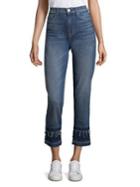 Hudson Jeans Zoeey High-rise Straight Cropped Jeans