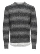 Only And Sons Striped Cotton Sweater
