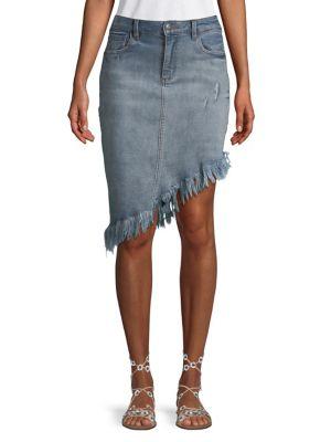 Buffalo David Bitton Asymmetrical Denim Skirt