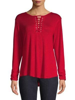 Democracy Caged Long Sleeve Top