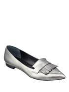 Marc Fisher Ltd Susan Metallic Leather Point-toe Loafers