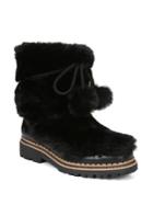 Sam Edelman Blanche Faux Fur And Leather Tassel Boots