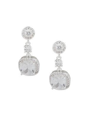 Anne Klein Linear Crystal Earrings