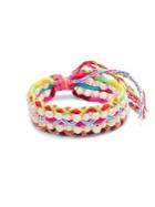 Design Lab Multicolor Beaded Cord Bracelet
