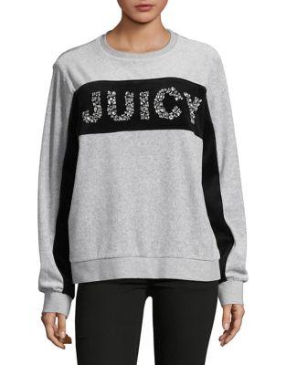 Juicy Couture Embellished Colorblock Sweater