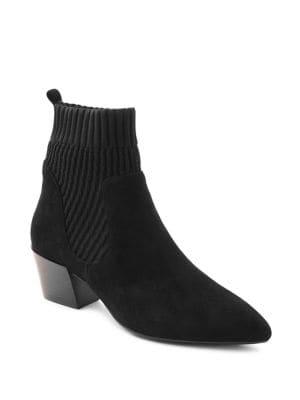 Kensie Lokia Suede Ankle Booties